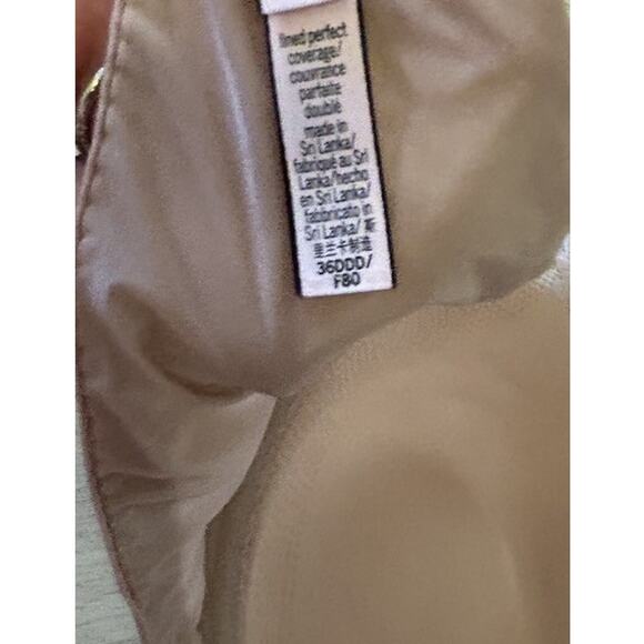 Victoria's Secret Lined Perfect Coverage Bra Size 36DDD Nude Convertible Straps - Picture 4 of 9
